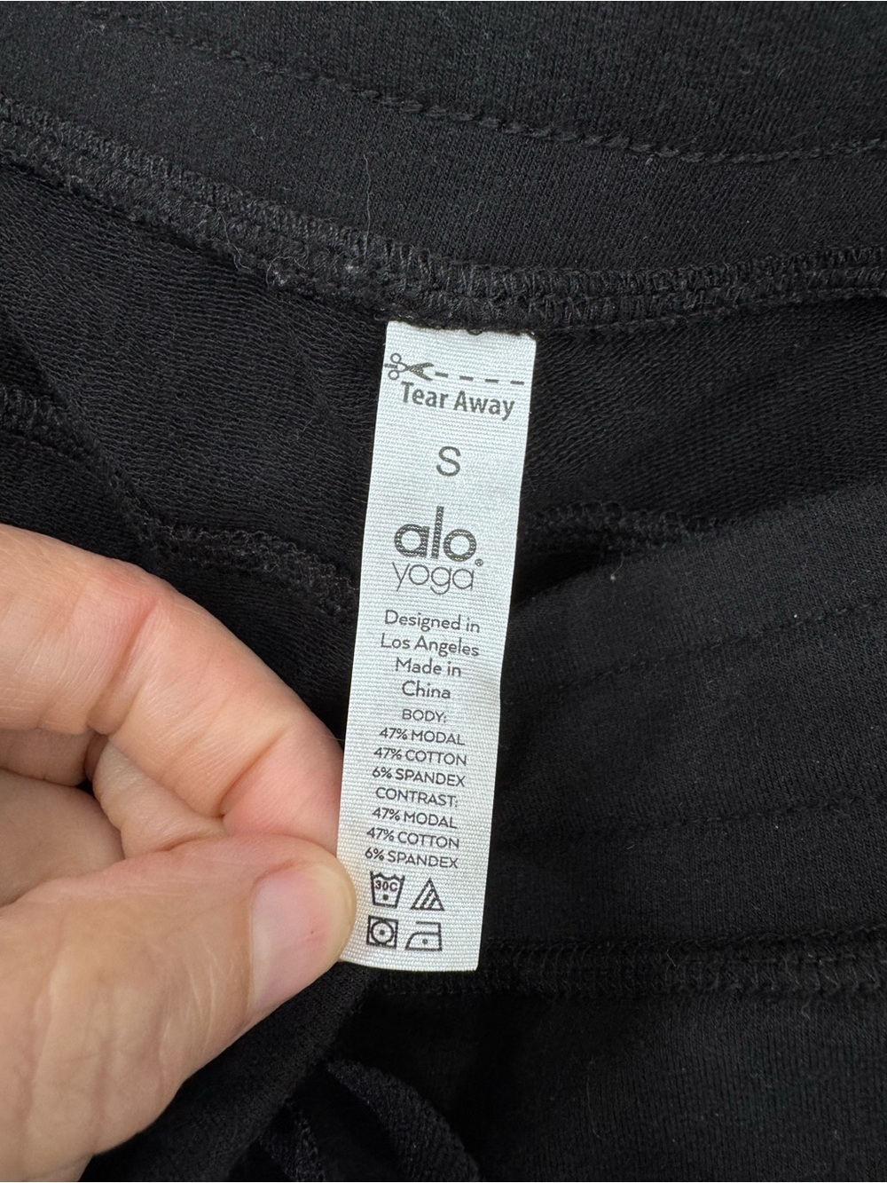Alo moto jogger sweatpants black Sz Small - Picture 6 of 6